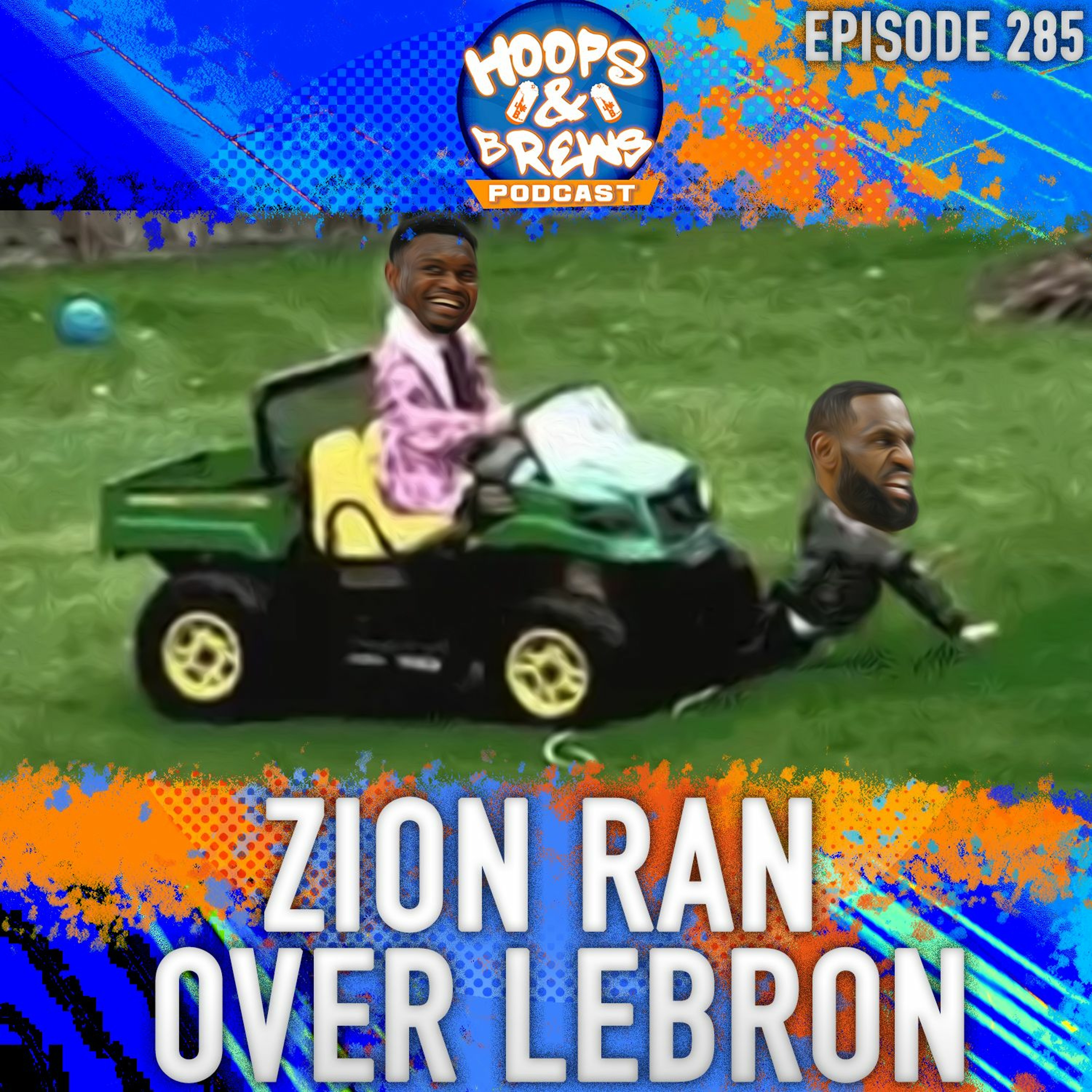 Hoops & Brews Ep 285: "Zion Ran Over LeBron" | NBA Play In Day 1 Reactions 4.17.24 episode artwork