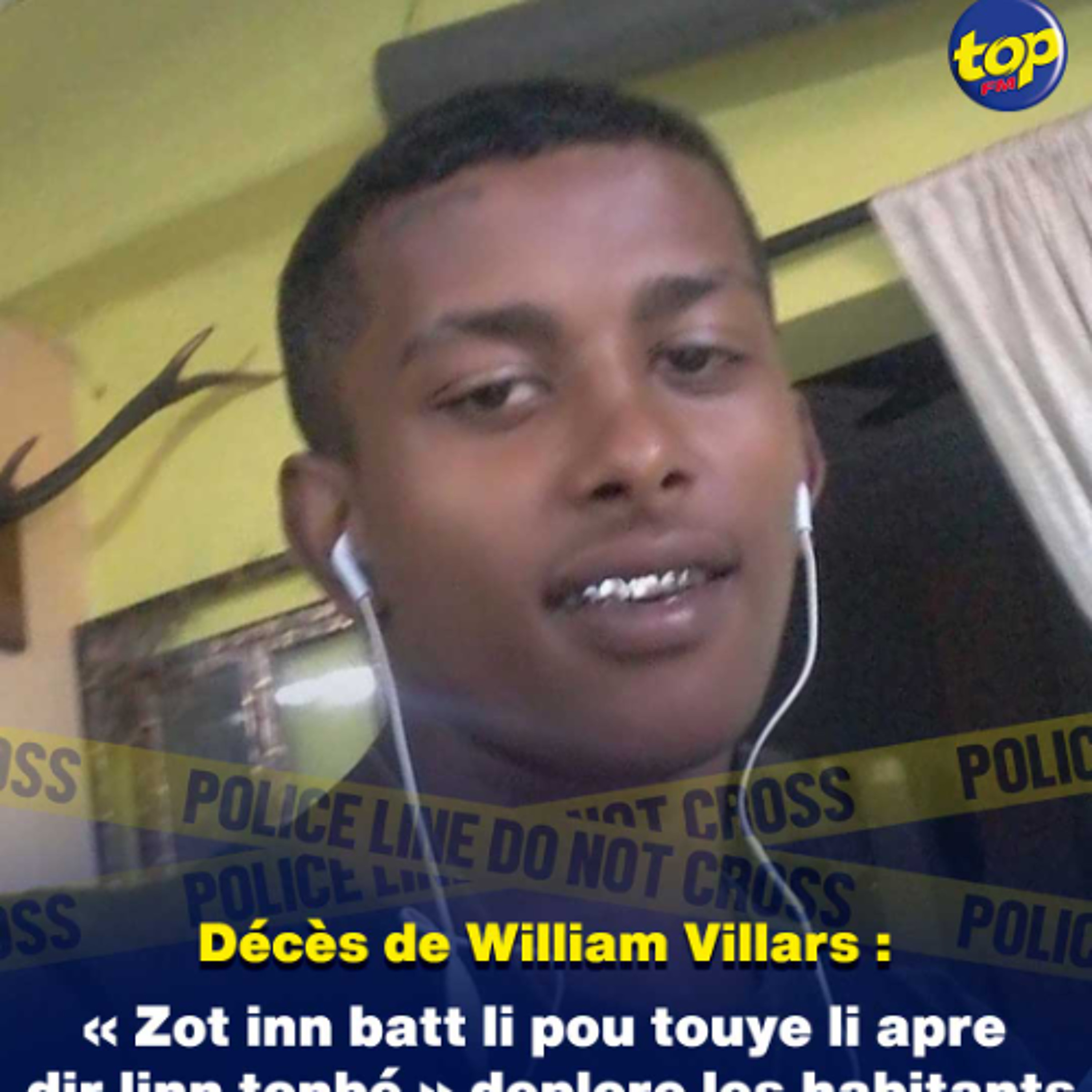 Décès de William Villars : « Zot inn batt li pou touye li apre dir linn tonbé » deplore les habitants
