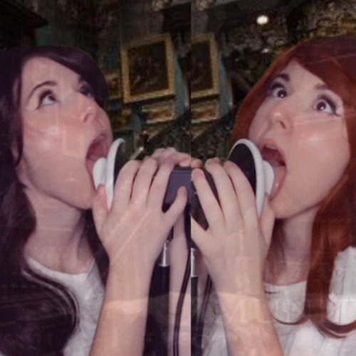 ASMR Ghostly Twins Eat Your Ears Aggressively (Layered Ear Eating)