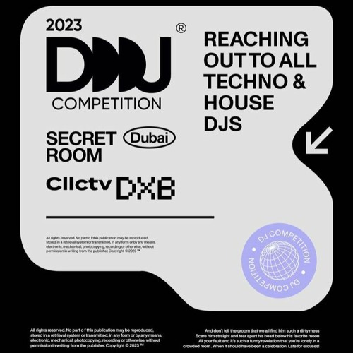 Secret Room x cllctv_dxb DJ Competition [Techno & House]