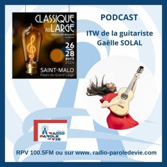 Classique Au Large Saint Malo 2024 - La guitariste Gaëlle SOLAL