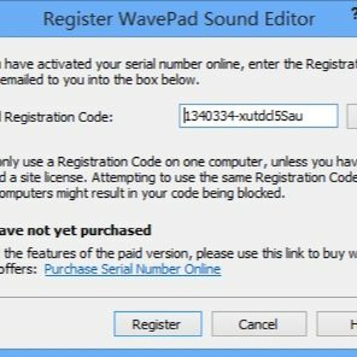 Stream Wavepad Registration Codes from Lisa Paese Listen online for