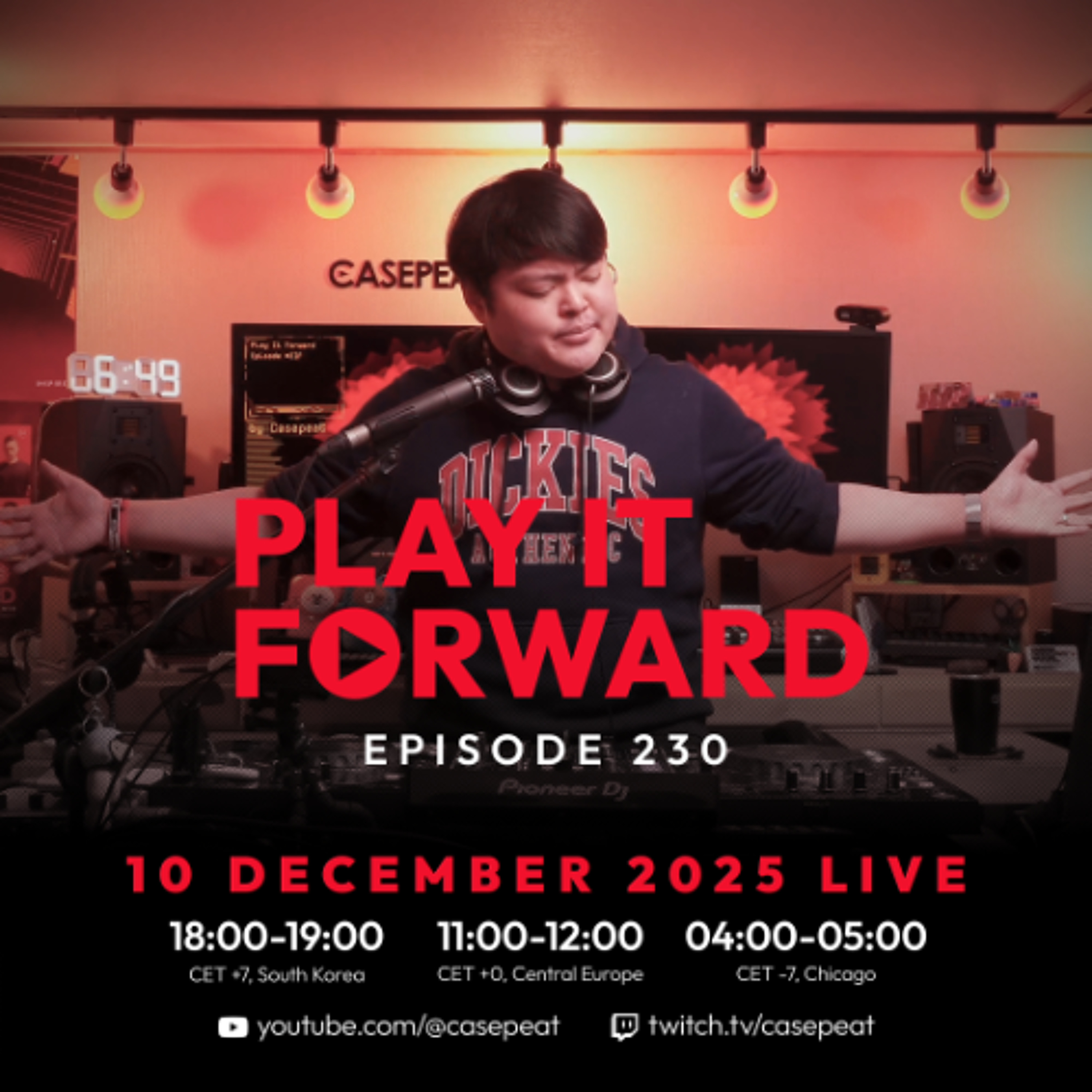 Play It Forward Ep. 230 [Trance & Progressive] by Casepeat - 12/10/25 LIVE episode artwork