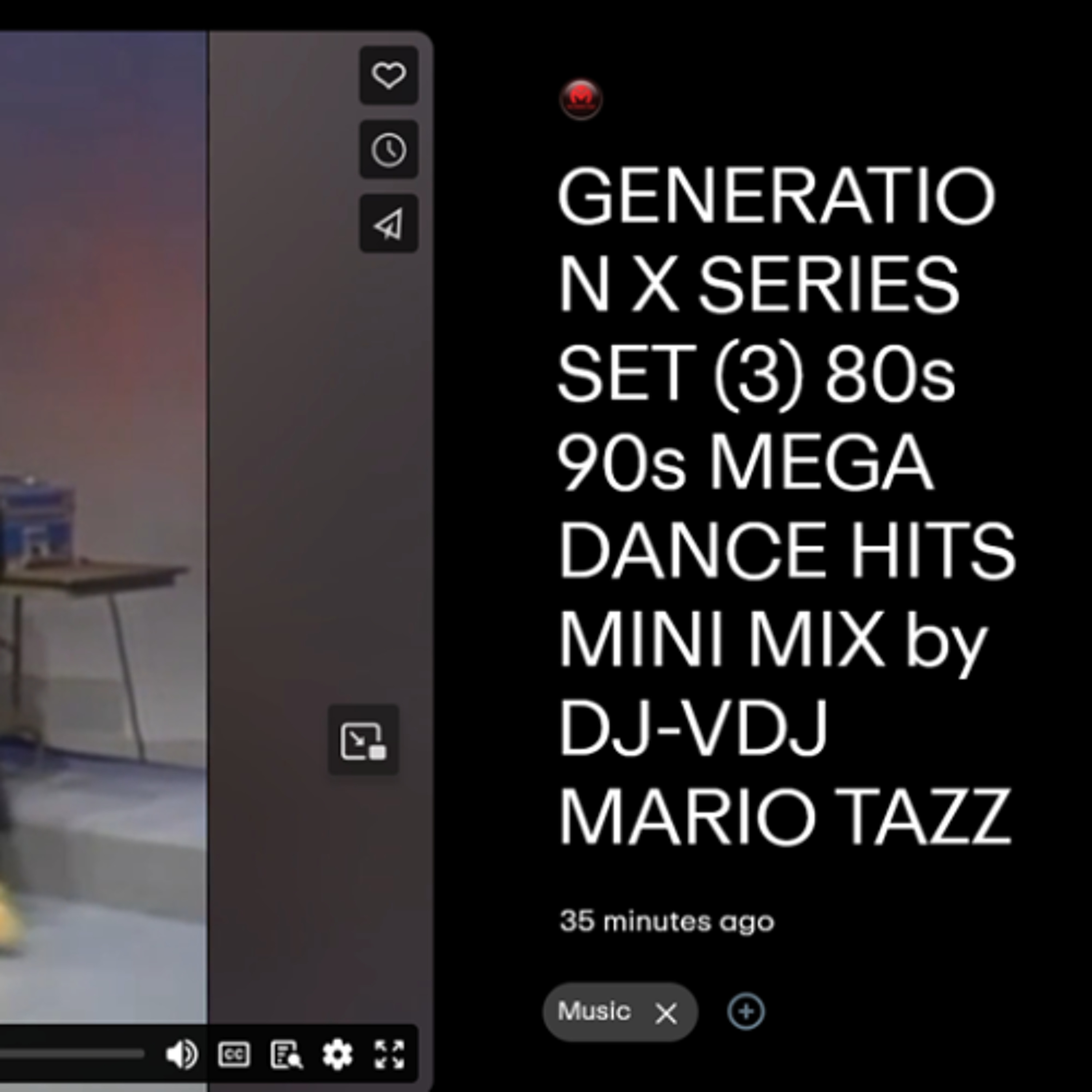 GENERATION X SERIES SET (3) 80s 90s MEGA DANCE HITS MINI MIX by DJ-VDJ MARIO TAZZ episode artwork