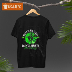 Light It Up Green Mental Health Awareness Green Ribbon Shirt