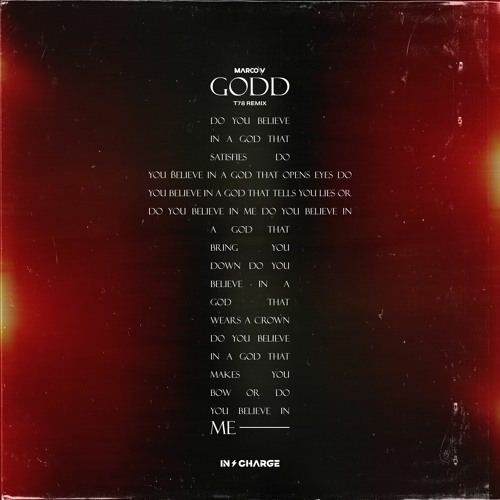 Marco V - GODD (T78 Remix) [In Charge Recordings]