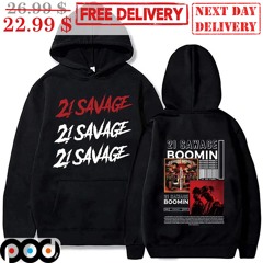 21 Savage 21 Sawage Boomin Hiphop World Tour 2024 Shirt
