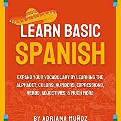READ ⚡ DOWNLOAD Learn Basic Spanish Expand Your Vocabulary By Learning The Alphabet  Colors  Nu