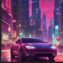 Riding In A Tesla At Night