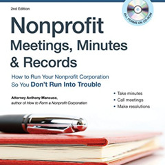 [Download] EPUB 💗 Nonprofit Meetings, Minutes & Records: How to Run Your Nonprofit C