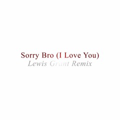 Sorry Bro (I Love You)- Dorian Electra (Lewis Grant Remix)
