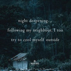 night deepening...[naviarhaiku547]