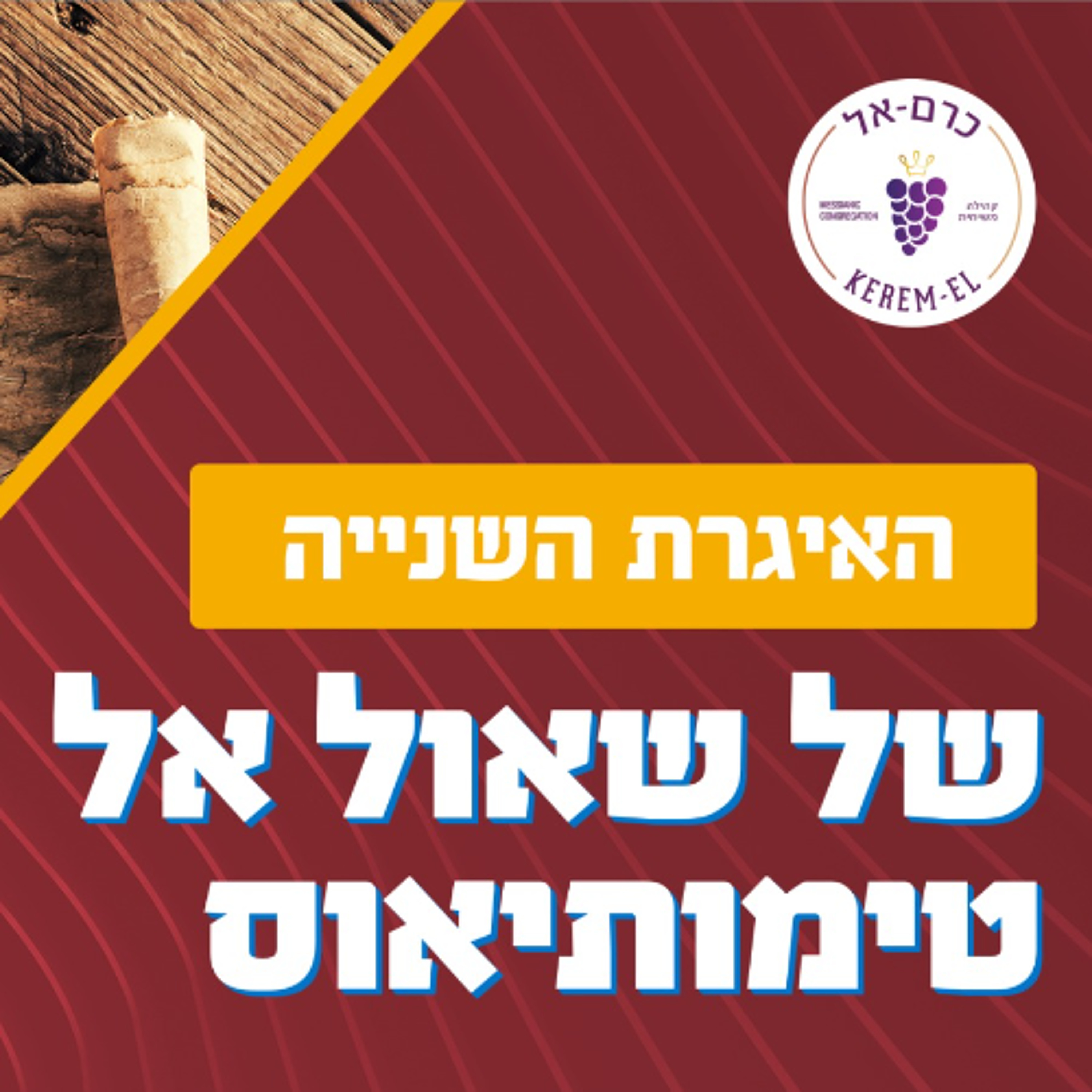 השנייה לטימותיאוס פרק א' פס' 1-7: אומץ לשרת - 13.8.2022 episode artwork