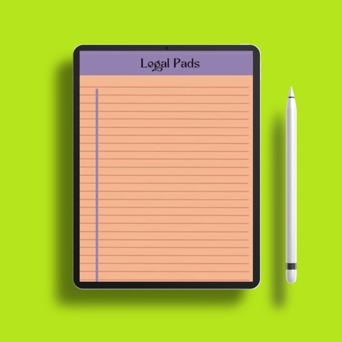 Legal pads: Wide Ruled 8.5 x 11 Inch Lined Writing Note Pads for Business, school, work and Att