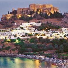 Lindos by night