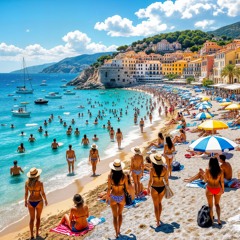 Le paradis de la plage chaude