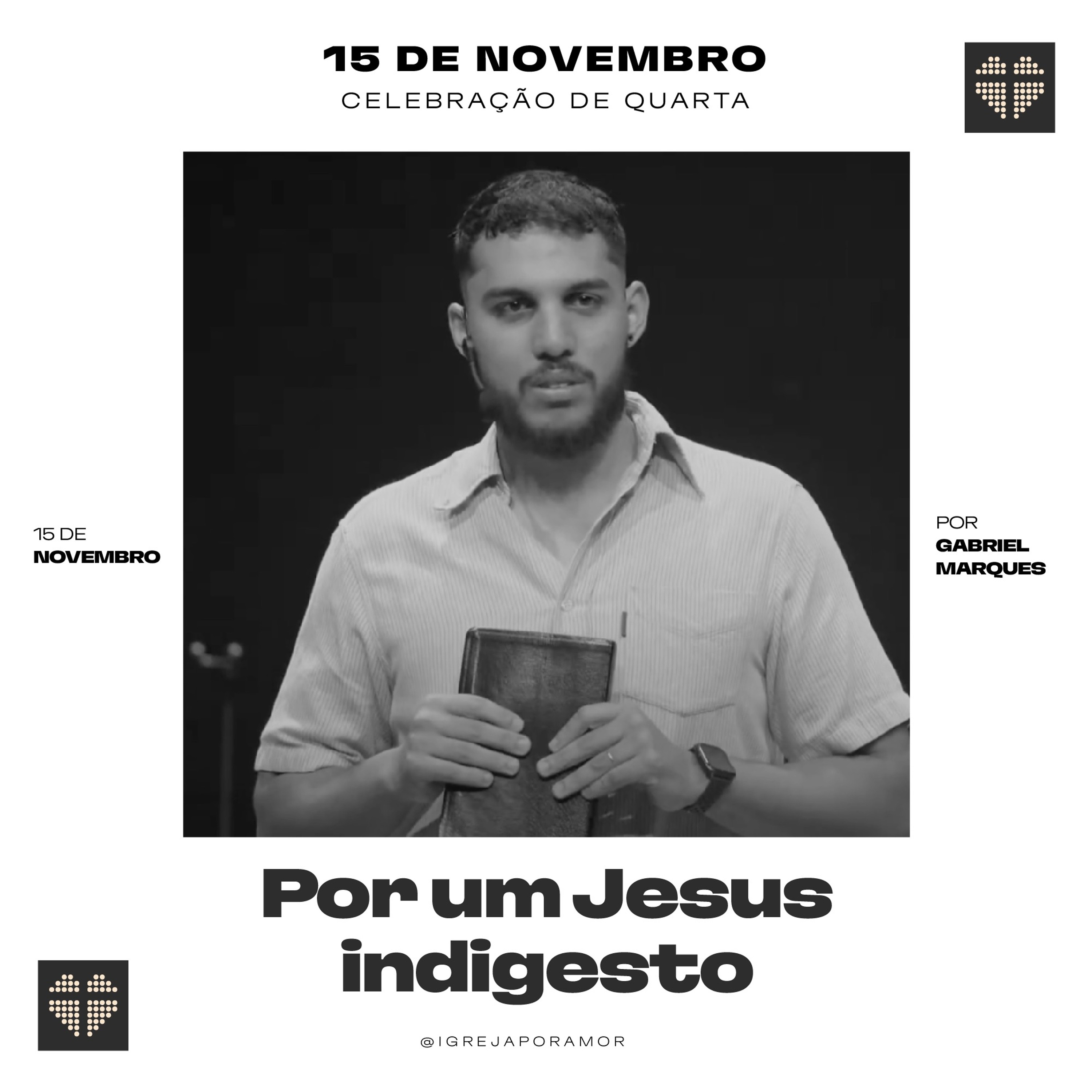 Por um Jesus Indigesto | Igreja Por Amor | Gabriel Marques | 15 de novembro de 2023 episode artwork