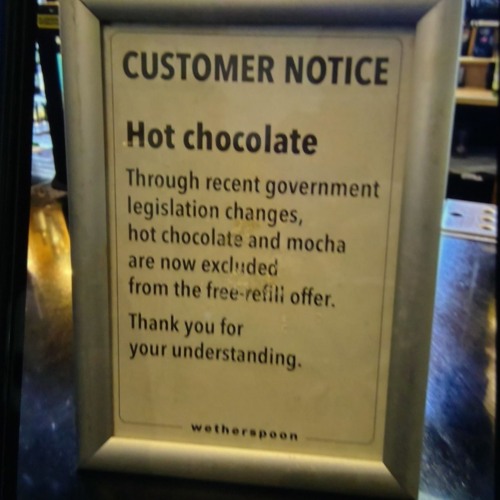 The Hot Chocolate Refill Act of 2025
