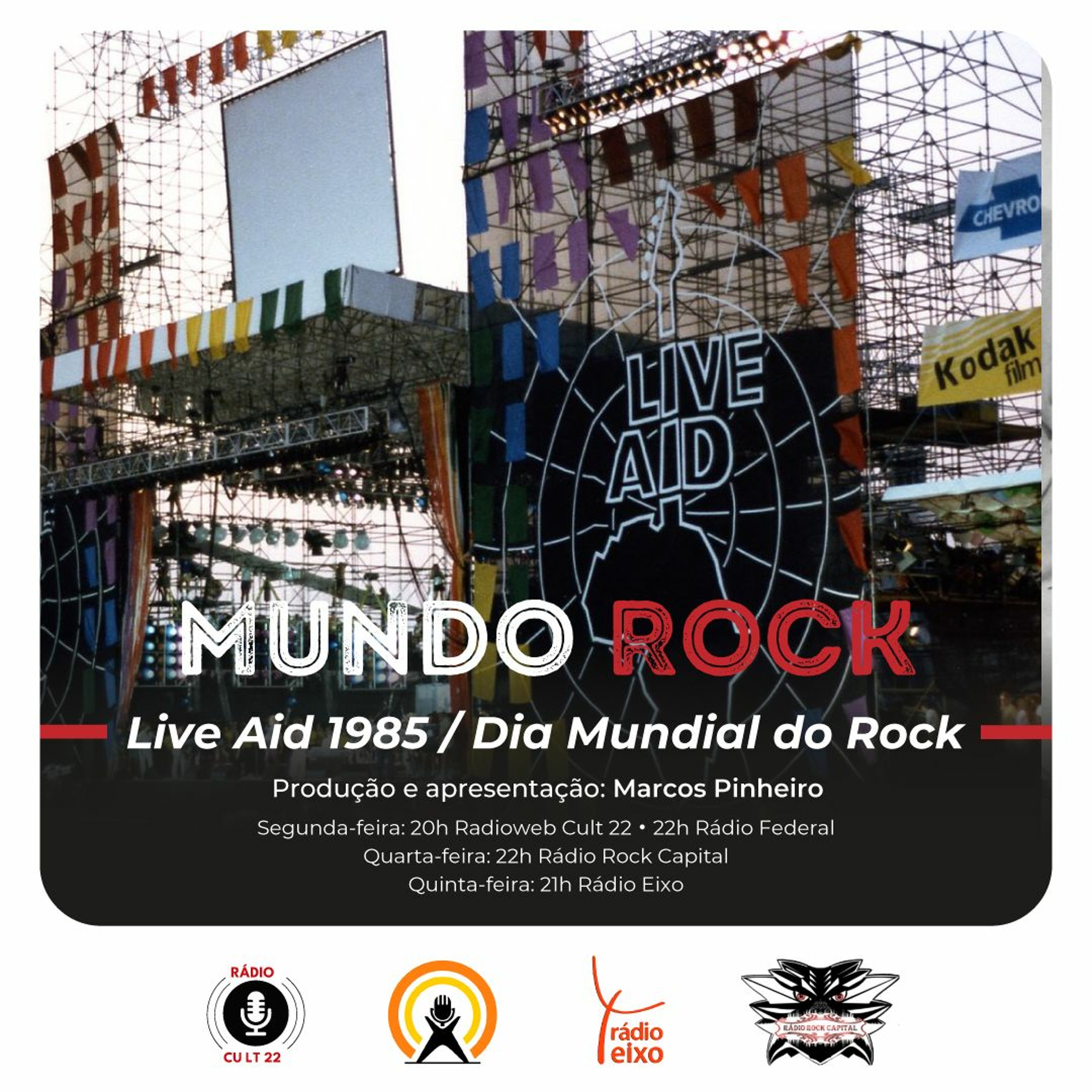 MUNDO ROCK - ESPECIAL LIVE AID 1985 - DIA MUNDIAL DO ROCK (11 A 17.7.2022) episode artwork