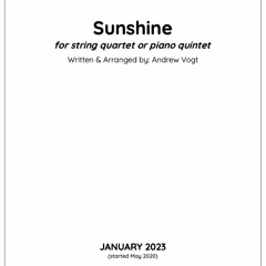 Sunshine Var 3 (Expanded) (pno & strings)