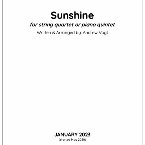 Sunshine Var 3 (Expanded) (pno & strings)