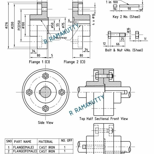 Stream Design Of Protected Type Flange Coupling Pdf Download High
