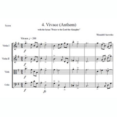 String Quartet No. 1 in G Major: 4. Vivace "Anthem"