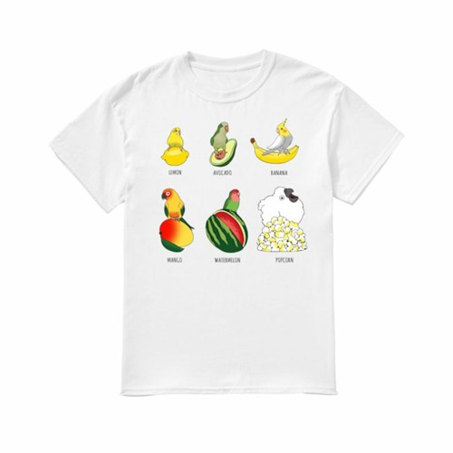 Parrot fruit shirt