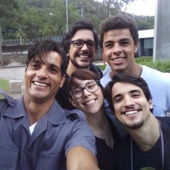 Romero Silva, Lucio Mauro Filho, Matheus Abreu, Daphne Bozaski e Gabriel Calamari