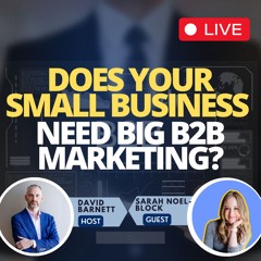 LIVE- Does Your Small Business Need Big B2B Marketing Sarah Noel Block