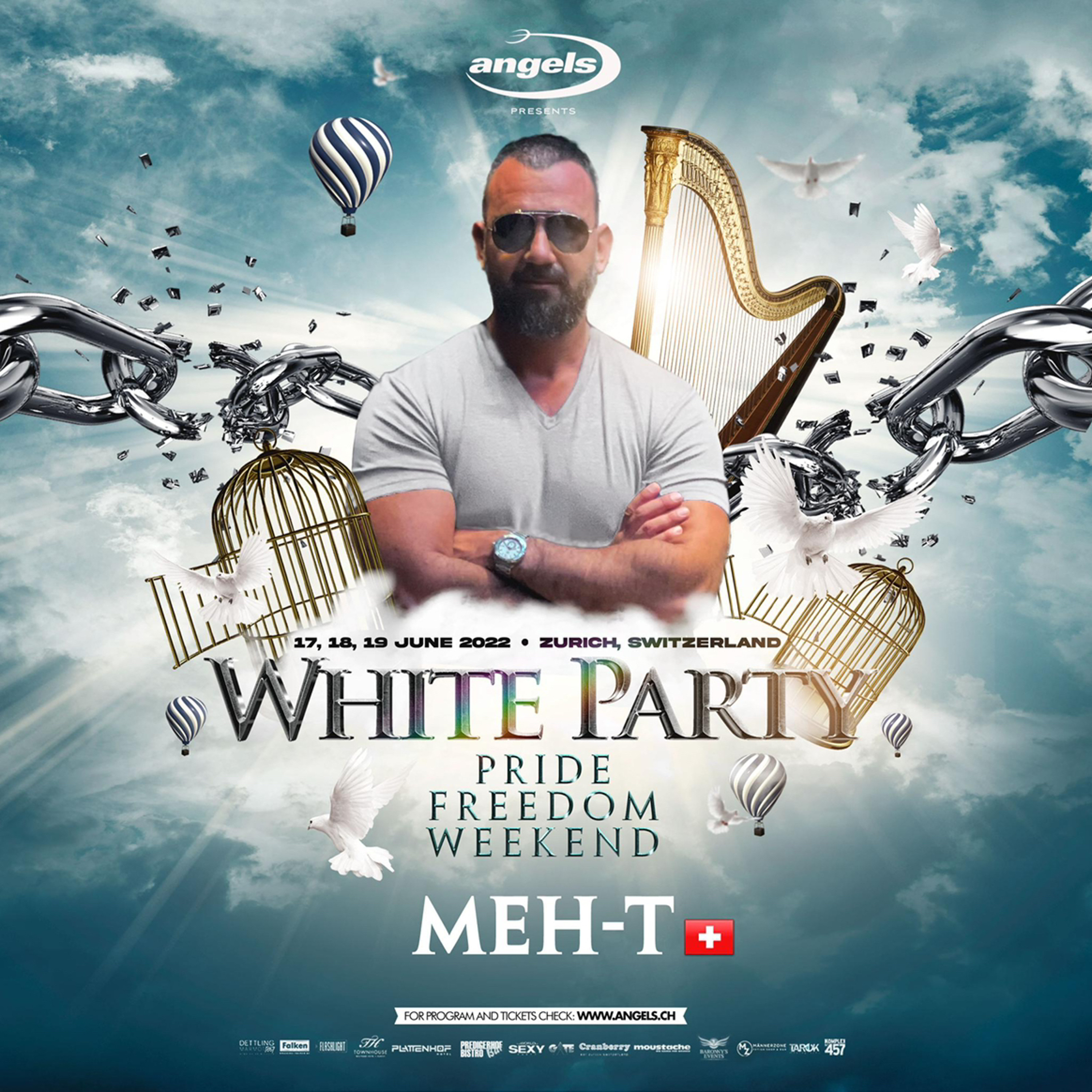 White party freedom of music promo set episode artwork
