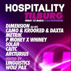 SUBQUAKE X HOSPITALITY TILBURG MIX: Dimension, Camo & Krooked, Metrik, P Money X Whiney