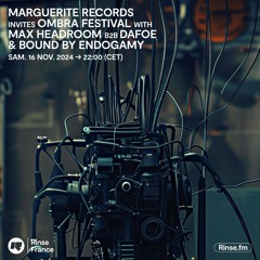 Marguerite Records invites Ombra Festival  - 16 Novembre 2024