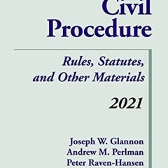 PDF Book Civil Procedure: Rules, Statutes, and Other Materials, 2021 Supplement