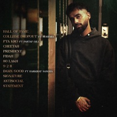 The College Dropout (EP) Jerry | Hall of Fame | College Dropout | Pta Kro | Cheetah | President | Fidah | 80 Lac | 9 2 11 | Damn Good | Signature | Antisocial | Statement