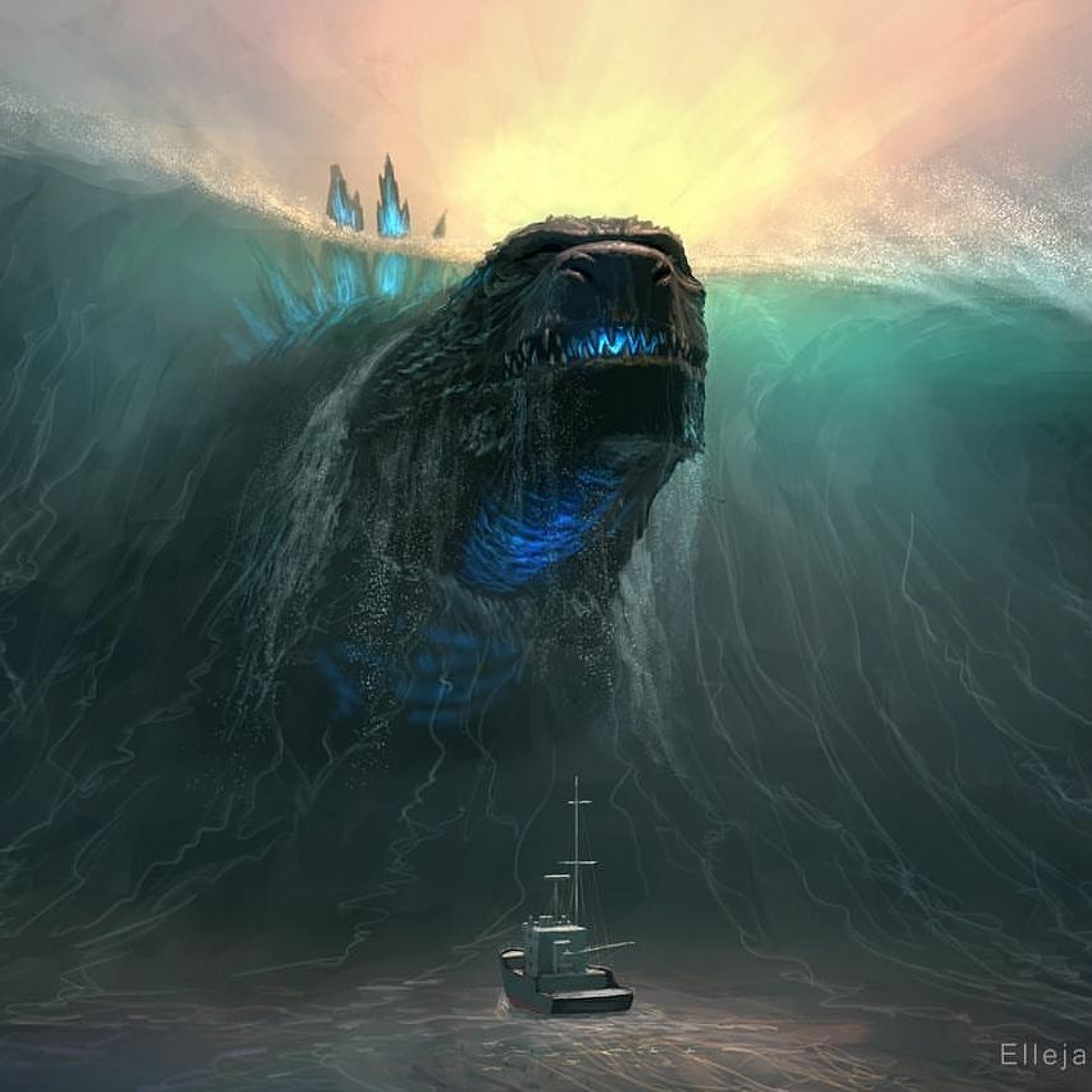 Godzilla in the Ocean episode artwork