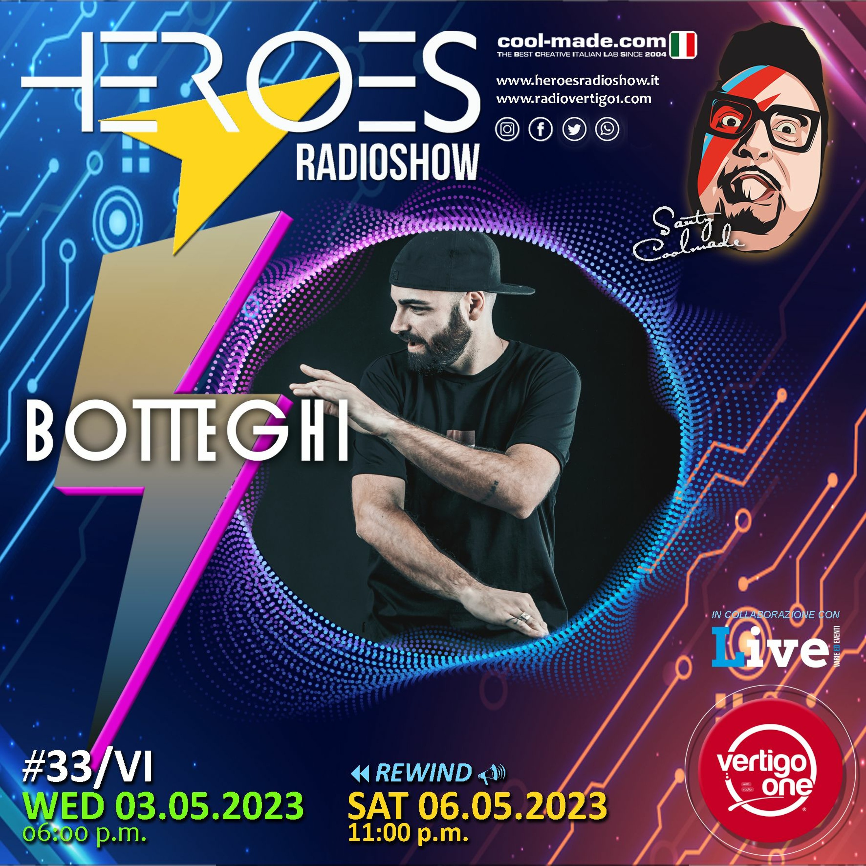 33/2022-23> HEROES RadioShow - Special Guest BOTTEGHI episode artwork