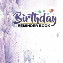 Book [PDF] Birthday Reminder Book: Date Keeper Perpetual Calendar | No