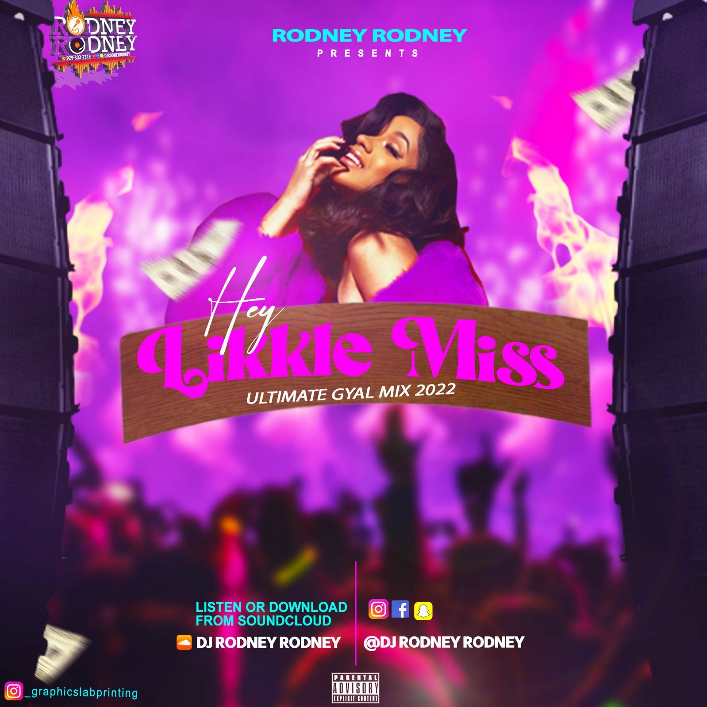 RODNEYRODNEY presents HEY LIKKLE MISS ULTIMATE GYAL MIX 2022 episode artwork