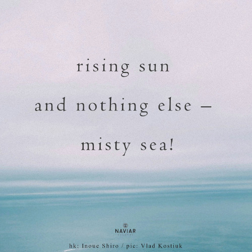Sunrising [naviarhaiku589 - rising sun]