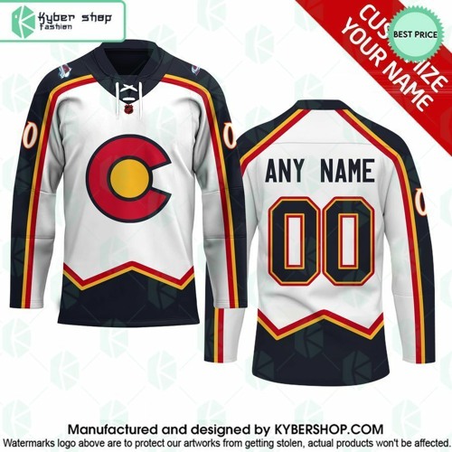 Stream Colorado Avalanche Reverse Retro CUSTOM Hockey Jersey by