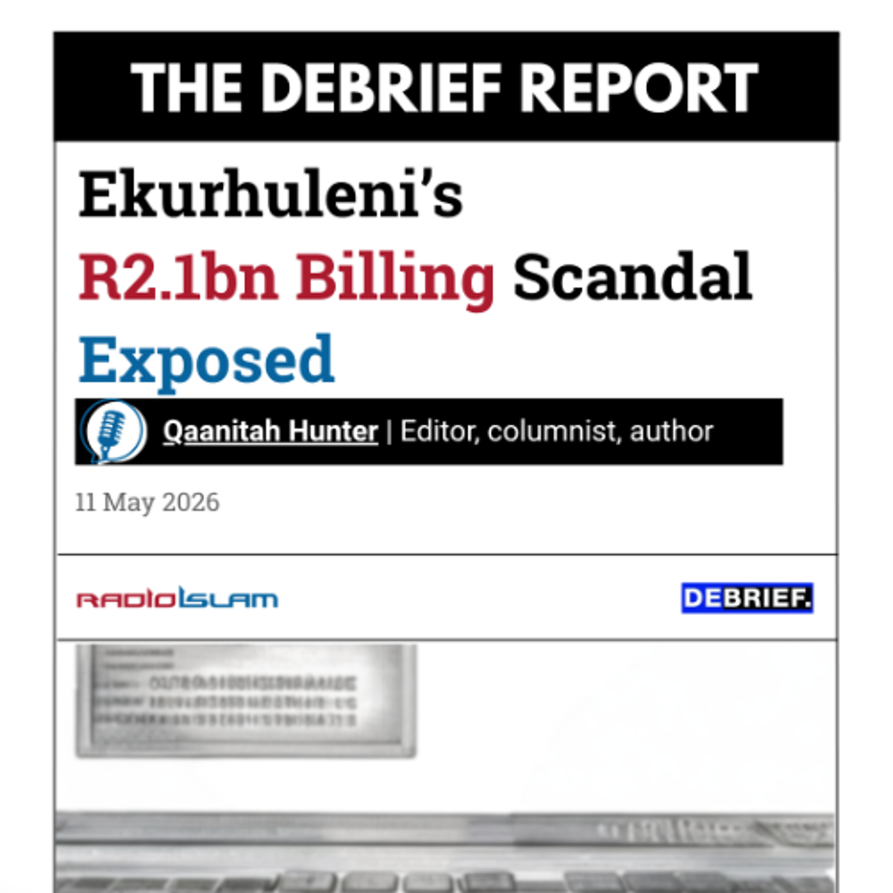 Ekurhuleni's R2,1 billion billing scandal exposed | 11 May