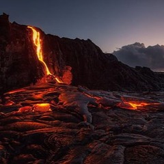 The Eruption Was Followed By A Calm Lava Flow