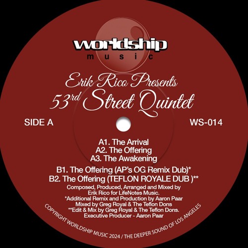 Erik Riko Presents 53rd Street Quintet / The Arrival b/w The Offering Erik Riko Presents 53rd Street Quintet / The Arrival b/w The Offering