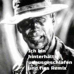 ICH BIN HINTERHÄLTIG, UNAUSGESCHLAFEN & FIES REMIX