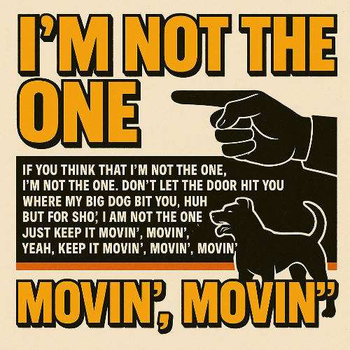 If you think that I’m not the one, I’m n