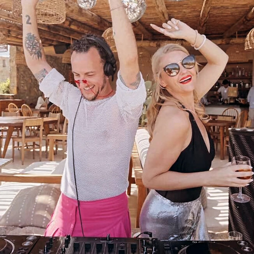 'HELLO LOVE' poolside set @ Soho House Mykonos