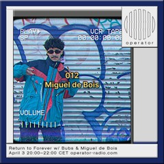 Return To Forever x Operator Radio 012 - Miguel de Bois - 03.04.24