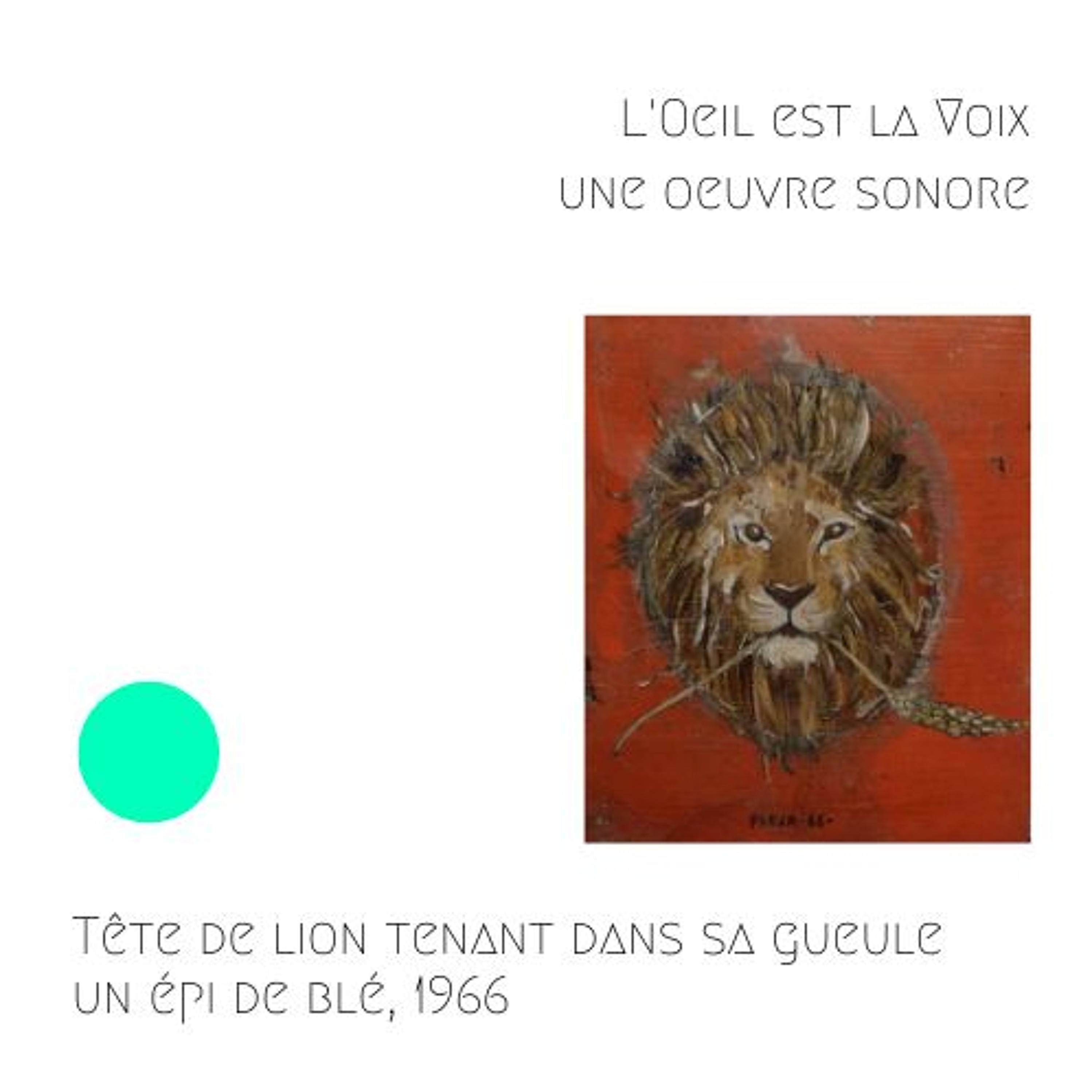 CHANEL - Tête de lion tenant dans sa gueule un épi de blé, 1966
