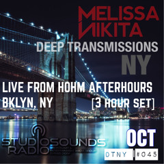MELISSA NIKITA LIVE AT HOHM, AFTERHOURS | BKLYN [Deep Transmissions NY045]
